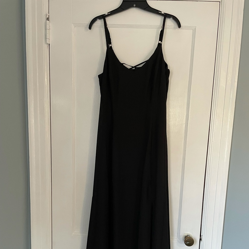 Black maxi dress from White House Black Market